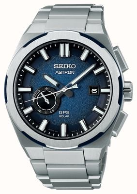 Seiko Astron 3X ‘Earth’ (42mm) Blue Dial / Titanium Bracelet SSJ023J1