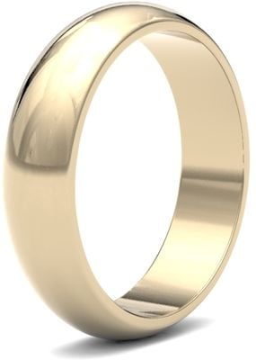 James Moore Wedding Ring  | 9ct Yellow Gold | 5mm | Medium | Size D-Shape | AG_5GMD-9Y AG_5GMD-9Y