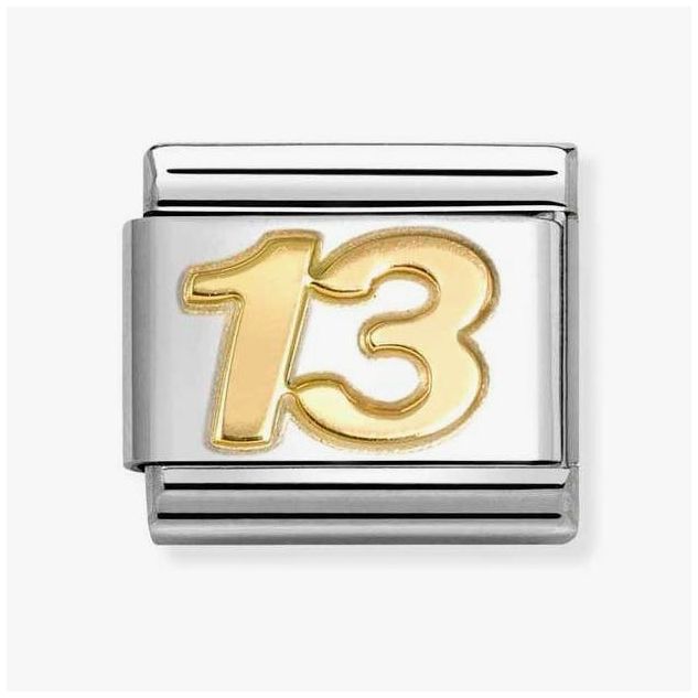 Nomination 030109/44 Charm, Composable Link, yellow gold Jewellery