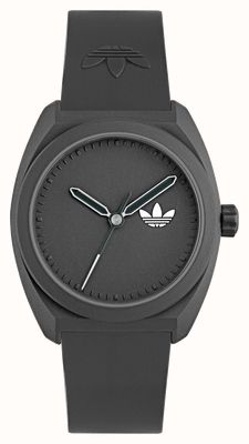 Adidas PROJECT THREE (42mm) Black Dial / Black Bio-Based PU Strap AOST24547