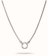 Thomas Sabo Thomas Sabo Stainless Steel Box Chain with a pendent KE2409-S01-53-L55