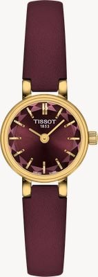 Tissot Lovely Round Quartz (19.5mm) Burgundy Dial / Burgundy Leather Strap T1400093637100