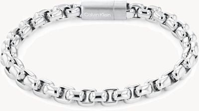 Calvin Klein Men's Silver Tone Chunky Chain Bracelet 35000053