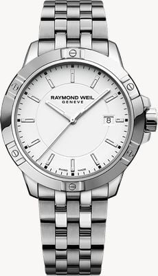 Raymond Weil Tango Classic Quartz (41mm) White Dial / Stainless Steel Bracelet Watch 8160-ST-30041