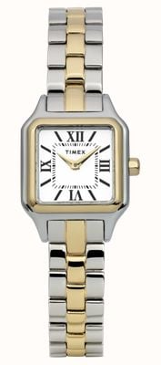 Timex Addison (23mm) White Dial / Two-Tone Stainless Steel Bracelet TW2Y23900