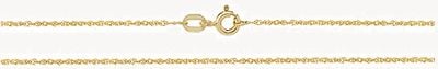 Treasure House 9ct Yellow Gold Diamond Cut Chain CH217/20