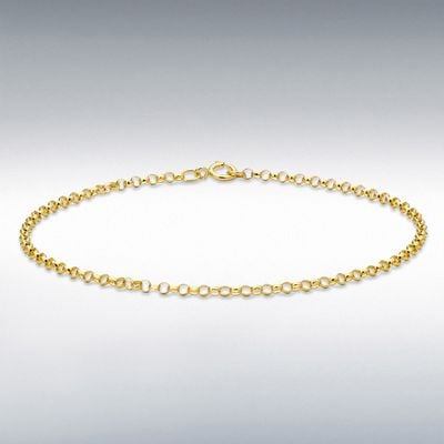9ct Yellow Gold Belcher Bracelet 20cm/8" 1.24.1453