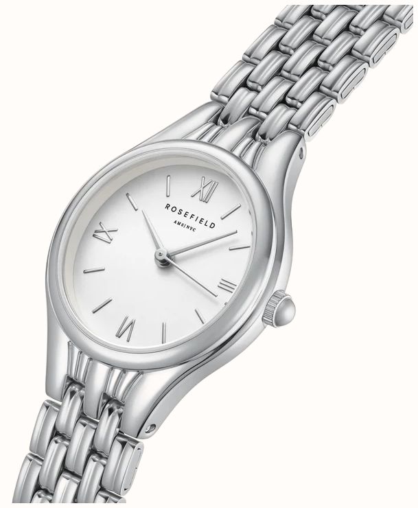 Rosefield Ladies Muse White Dial Silver Coloured Stainless Steel Bracelet MUWSSS-MU02 - alternate view 2