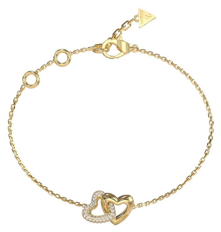 Guess UBB06014YGL Beloved 15mm Heart Gold-Tone Bracelet Jewellery