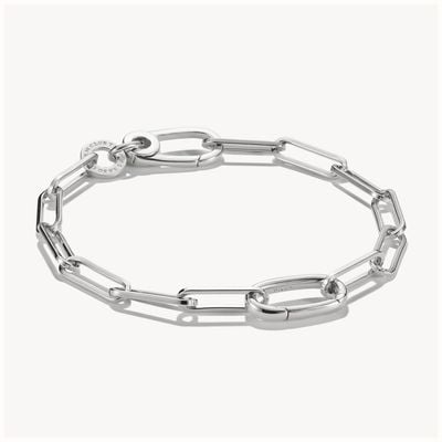 Thomas Sabo Charm Bracelet Paperclip With Connect Link Silver C1205-001-21-L19