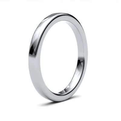 James Moore Wedding Ring  | 2.5mm | Heavy | Size Soft Court | AG_2.5LHS-9W AG_2.5LHS-9W