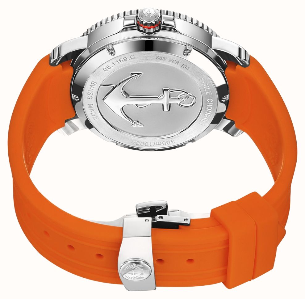 Emile Chouriet Challenger Deep Automatic (42.5mm) Orange Dial / Orange Silicone Strap 08.1169.G.6.AW.F3.8 - alternate view 3