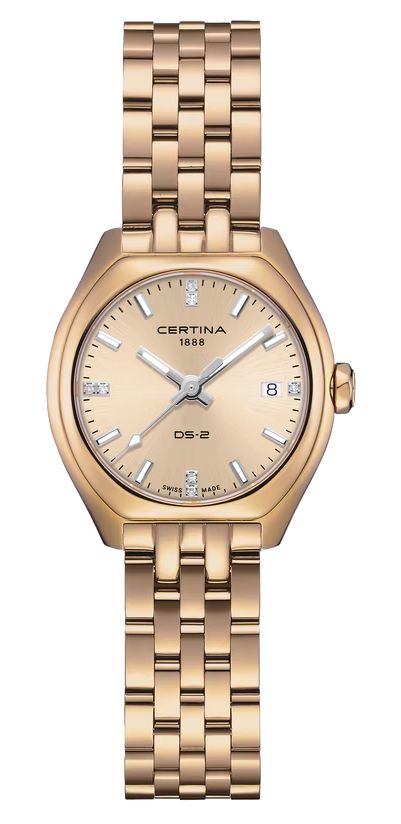 Certina C0492103302600 DS-2 Lady Quartz (27.8mm) Rose-Gold Watch-image-213903