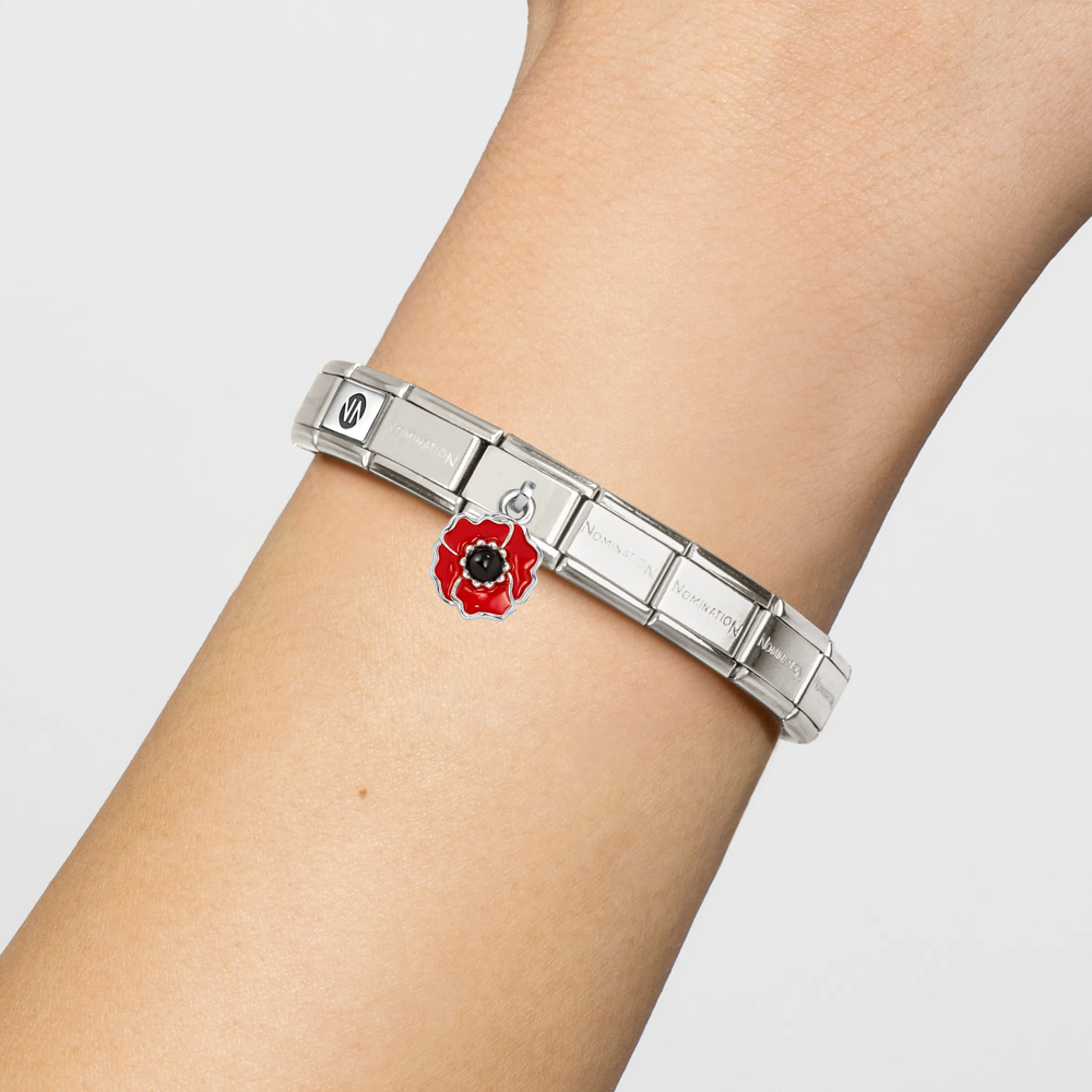 Nomination Classic Poppy Red Enamel Steel Charm 331805/24 - alternate view 2