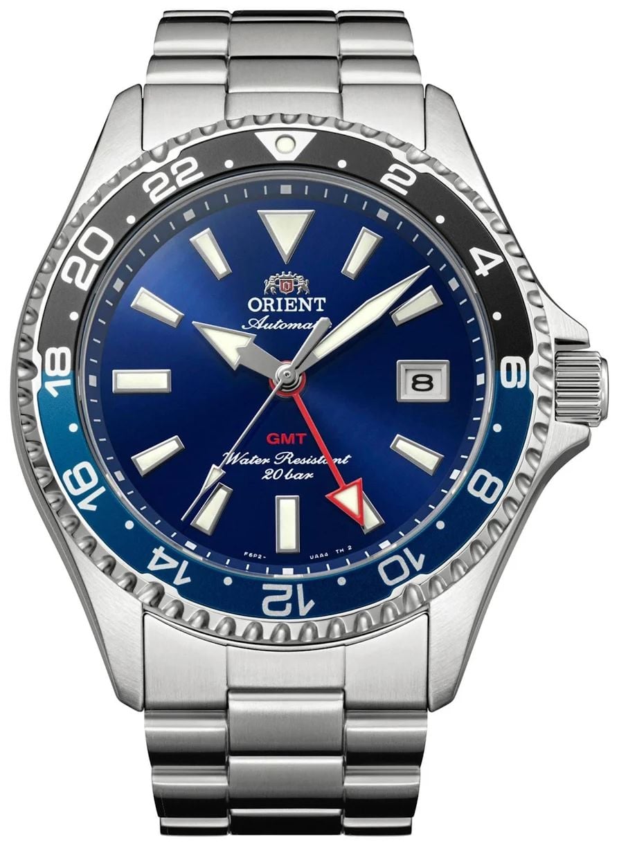 Orient RA-BC0003L30B Mako GMT Automatic Men's Stainless Watch