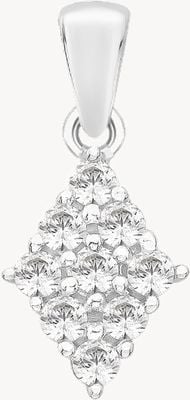 Perfection Crystals Diamond Shaped Cluster Pendant (0.50ct) P3293-SK