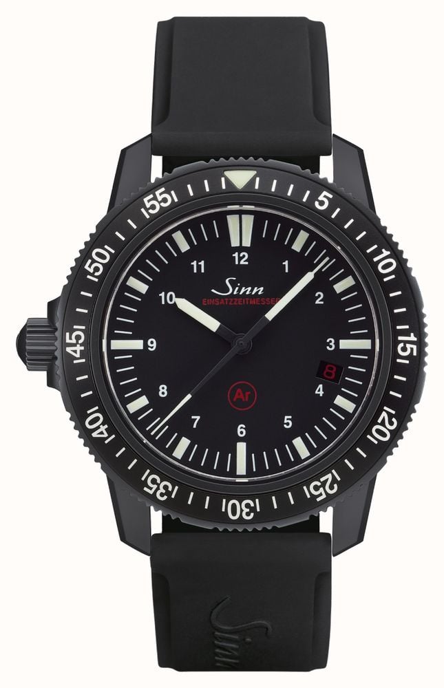 Sinn EZM S TEGIMENT (41mm) Black Dial Black Silicone Strap