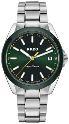 RADO HyperChrome Quartz (41.5mm) Green Sunray Dial / Stainless Steel Bracelet R32280313