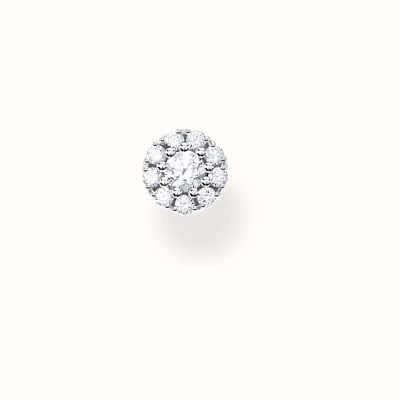 Thomas Sabo Single Ear Stud White Stones, Silver H2141-051-14