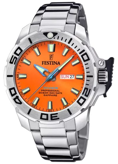 Festina F20665/5 Diver Professional Day/Date (46.3mm) Orange Watch