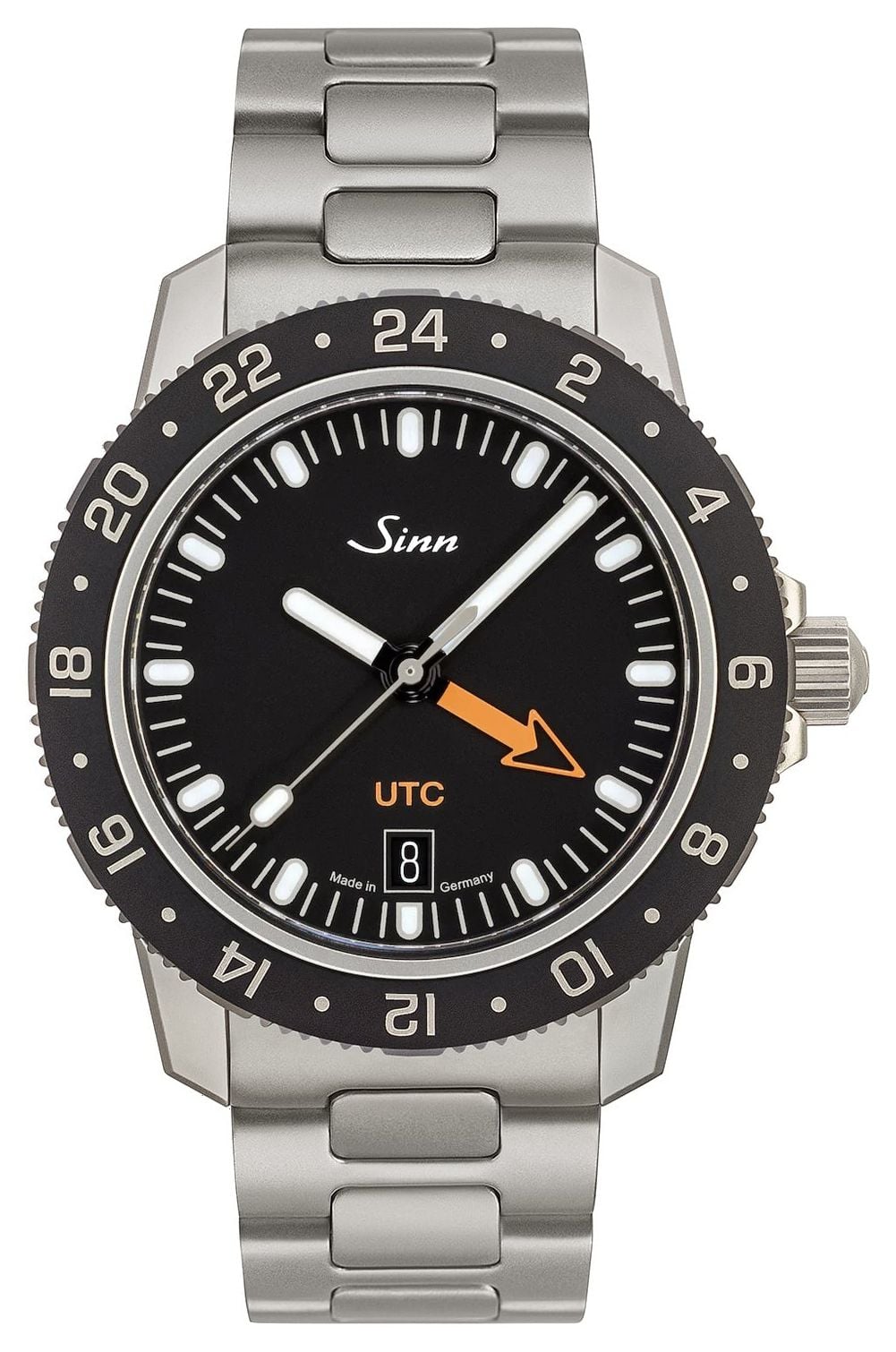 Sinn 105.020 H LINK 105 St Sa UTC (41mm) Black Dial / H-Link Watch