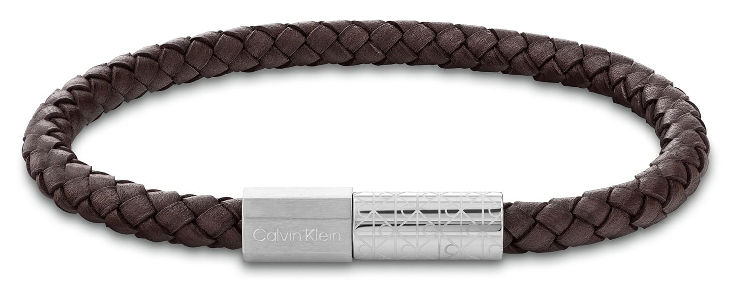 Calvin Klein 35100089 INDUSTRIAL FACETS Brown Leather Jewellery