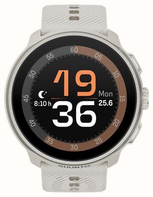 Suunto RUN Lightweight AMOLED Running Watch (46mm) Frost Grey - Silicone SS051273000