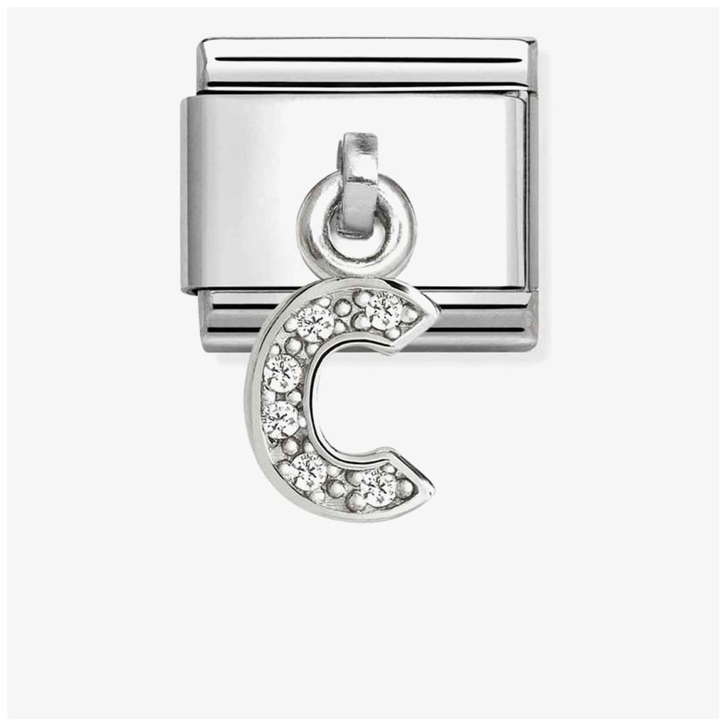 Nomination 331818/03 Classic Letter C Cubic Zirconia Charm Jewellery