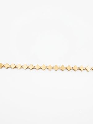 9ct Gold Plain Clover Bracelet J77833