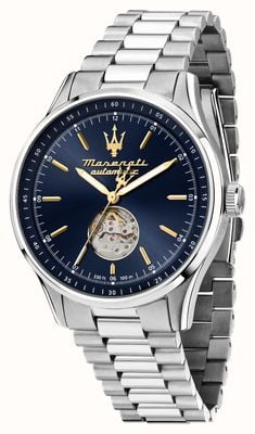 Maserati Men's Sorpasso Automatic (42mm) Blue Dial / Stainless Steel Bracelet R8823124002