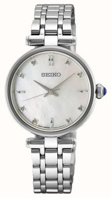 Seiko Classic Diamond Quartz (29mm) Mother-of-Pearl Dial / Stainless Steel Bracelet HGH005P1