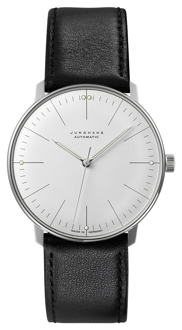 Junghans 27/3501.02 Men’s Max Bill Automatic Black Leather Watch