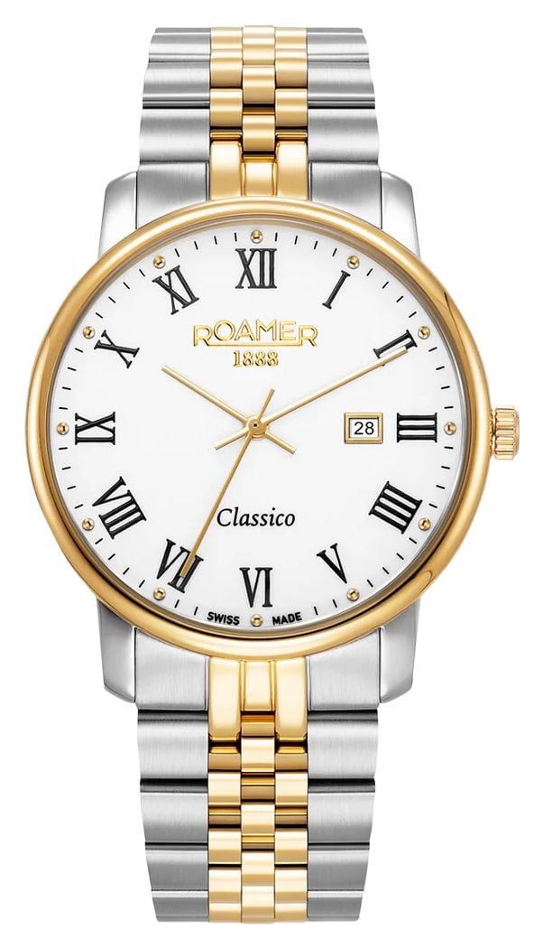 Roamer 971856 48 25 50 Classico Quartz (40mm) White Dial / Watch