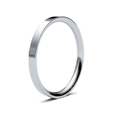 James Moore Wedding Ring  | 2mm | Medium | Size Flat Court | AG_2LME-9W AG_2LME-9W