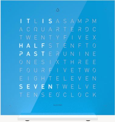 QLOCKTWO EARTH 13.5 PURE EDITION BLUE CANDY (English) T4PENBC-UK