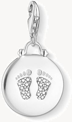 Thomas Sabo | Baby Footprint Charm | 925 Sterling Silver | Zirconia | 1692-051-14