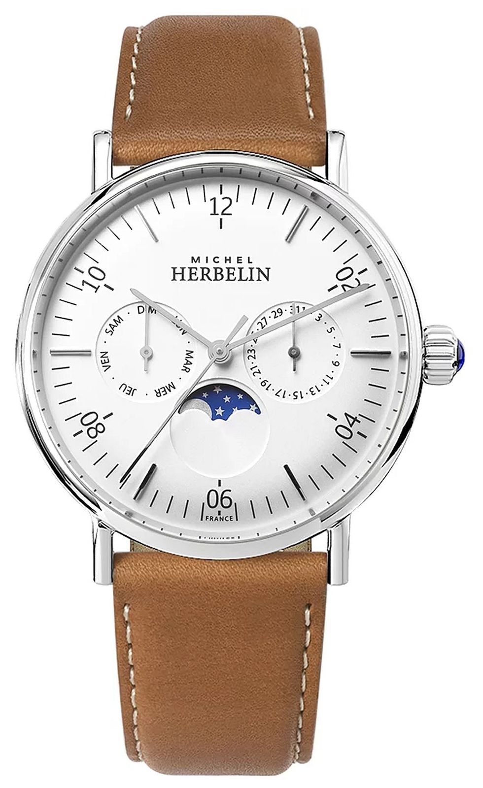 Herbelin 12747AP11GD Montre Inspiration Moonphase Brown Watch
