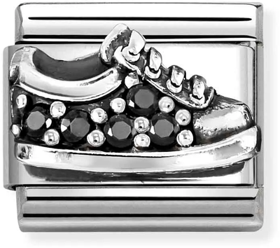 Nomination Classic Black Sneaker Cubic Zirconia Charm 330327/18