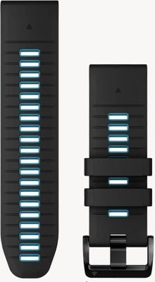 Garmin QuickFit® 26 Strap Only Black/Cirrus Blue Silicone 010-13281-05