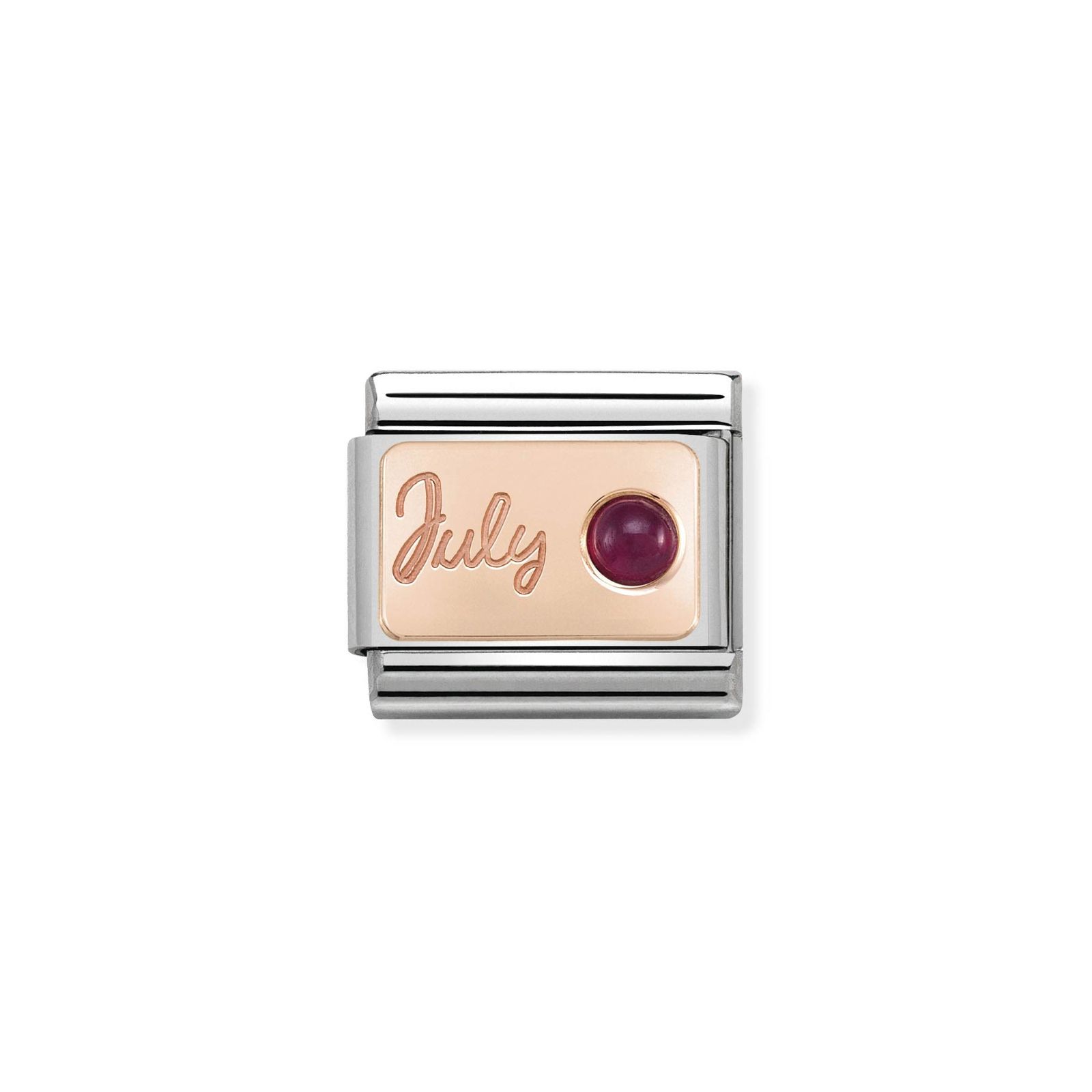 Nomination 430508/07 Classic July Birthstone Ruby 9ct Rose Jewellery