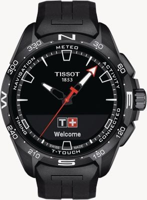Tissot T-Touch Connect Solar PVD Titanium (47.5mm) Black Dial / Black Synthetic Strap T1214204705103
