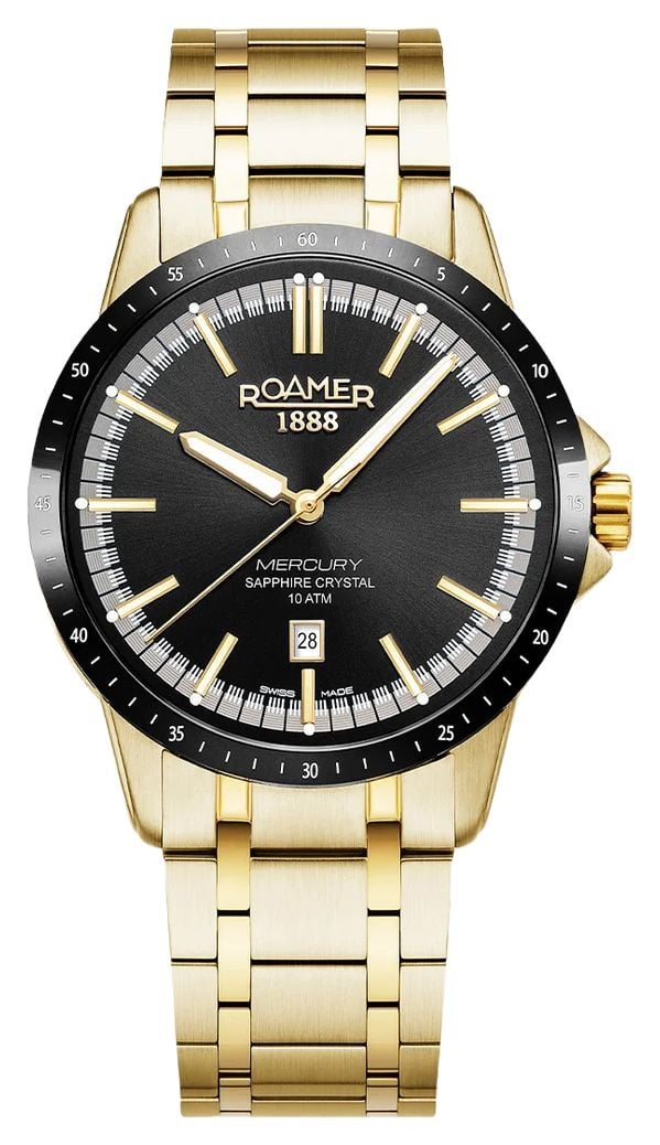 Roamer 968833 48 85 20 Mercury Classic Quartz (42mm) Black Watch