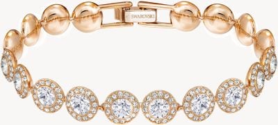 Swarovski Angelic Rose Gold White Crystal Halo Bracelet 5240513