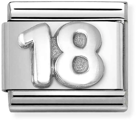Nomination Classic Oxidised SYMBOLS '18' Charm 330101/56