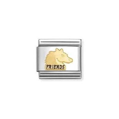 Nomination 030285/71 Classic Horse Friends 18ct Gold Charm Jewellery