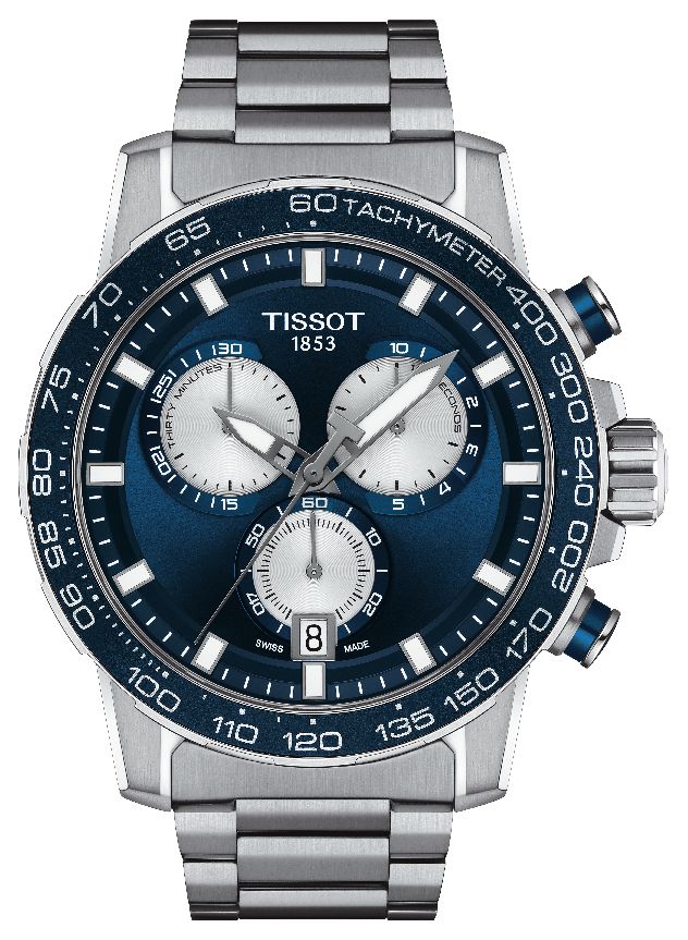 Tissot T1256171104100 Super Sport Blue Chronograph Stainless Watch