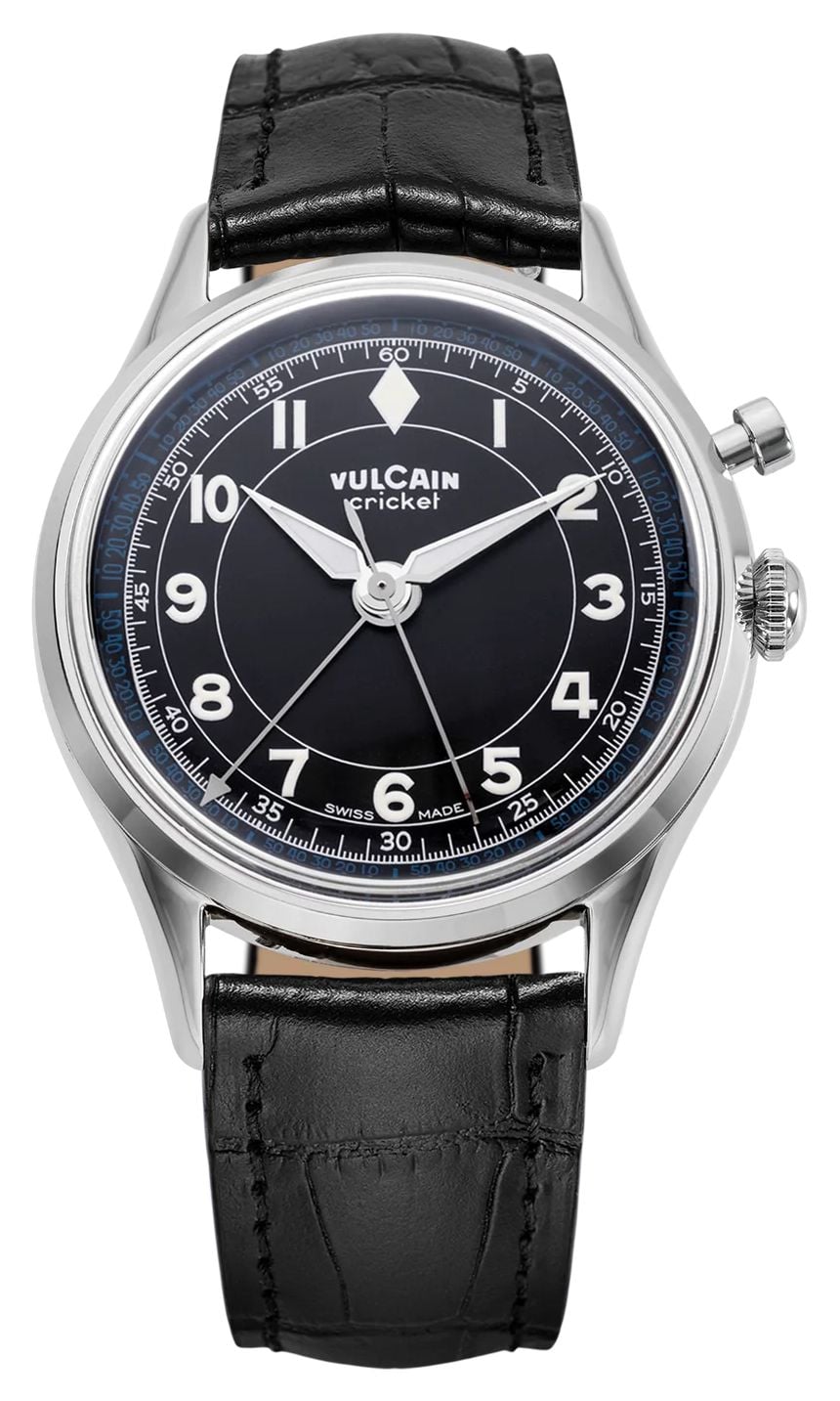 Vulcain 100268B07.BAN248 Cricket Classique Hand-Wound Alarm Watch