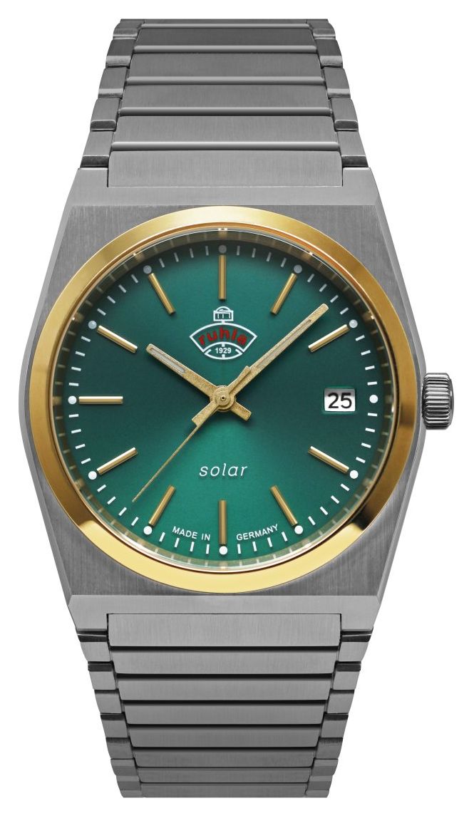 RUHLA 4643M4 Space Control XS Solar (35mm) Dark Green Dial Watch