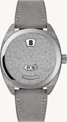 Bremont Terra Nova Jumping Hour Automatic (35mm) Frosted Dial / Grey Nubuck Leather Strap TN35-JH-FS-CC-L-S