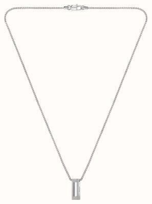 BOSS Jewellery Men's Candor Dog Tag Stainless Steel Necklace 1580749